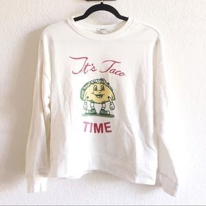 Forever 21 ‘It’s Taco Time’ Sweatshirt S